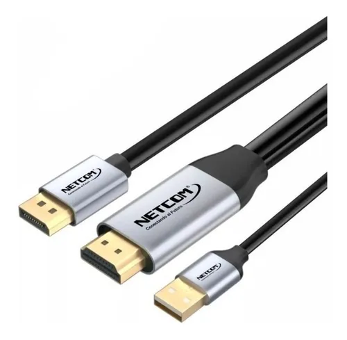 comprar Cable De Hdmi A Displayport Dp De 1.80mts Ultra Hd 4k Netcom