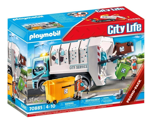 Playmobil City Life Camión De Basura Con Luces 70885 Intek