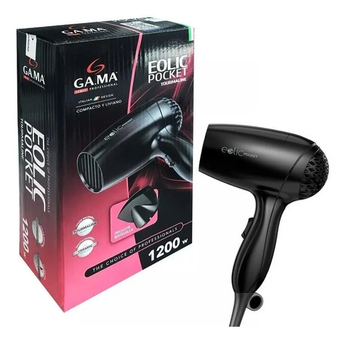 Secador De Pelo Gama Eolic Pocket 1200w Pequeño Y Liviano En | Cuotas sin  interés
