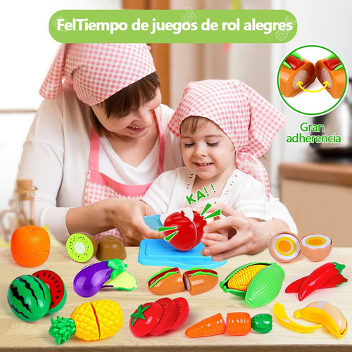 77 Pcs Juguetes De Cocina Para Niños Frutas Y Verduras