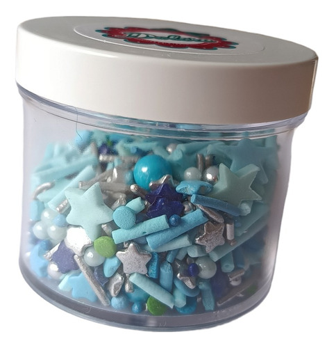 Sprinkles Comestibles (granas) - Azul Estrellado