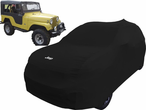 Capa Automotiva Jeep Willys Tecido Helanca Cor Preta