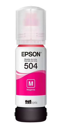 Tinta Botella Epson T504 70ml Ecotank Magenta C13t03n32a