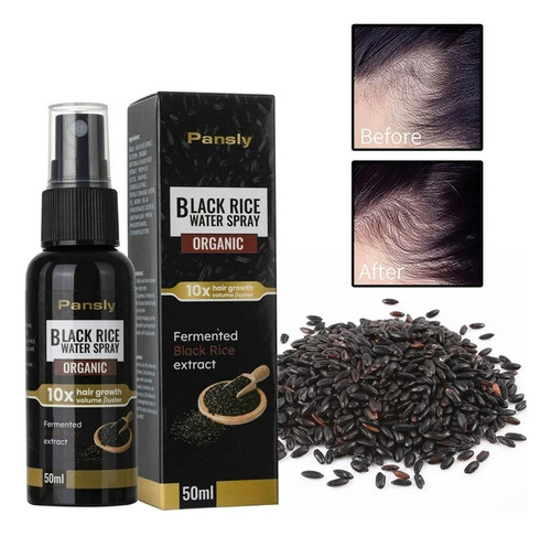 Suero De Arroz Negro Para Crecimiento De Cabello Y Barba