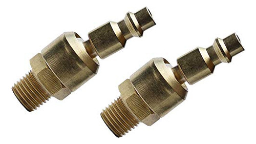 2pack Conector Aire Rápido Macho 1/4puLG Npt Giratorio  T