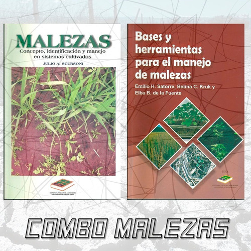 Combo Libros Malezas (efa) Editorial Facultad Agronomia