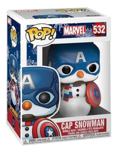 Funko Pop Marvel Holiday Captain America Snowman