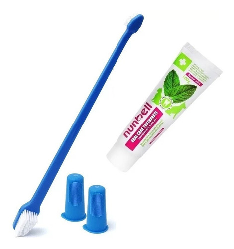 Kit Cepillo Higiene Bucal Crema Dental Mascotas