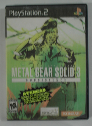 Metal Gear Solid Subsistence 3 (disco 1) Ps2 Original Usada