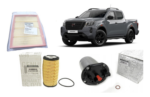 Kit De Filtros Nissan Original New Navara 2.3 2021+