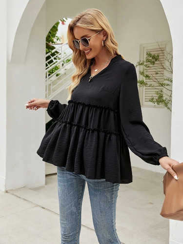Blusa Pleplum Para Mujer