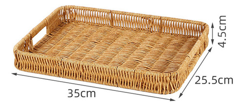 // Cesta Hecha A Mano Con Materiales Naturales, Rectangular