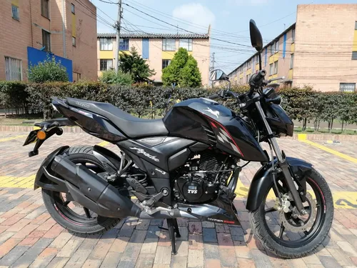 Moto Tvs Apache Rtr 2024 160 4v Color Negro Nebulosa Matricu