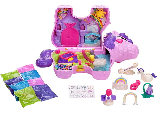 Set De Polly Pocket Unicorn Party  Más De 25 Sorpresas