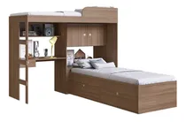 Comprar Quarto Juvenil Com Cama Alta Lion E Cama Tókio Montana Cor Art in Móveis Montana