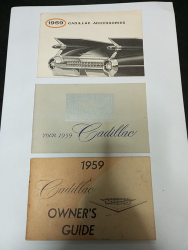 Manuales Del Usuari De Cadillac 1959. Originales