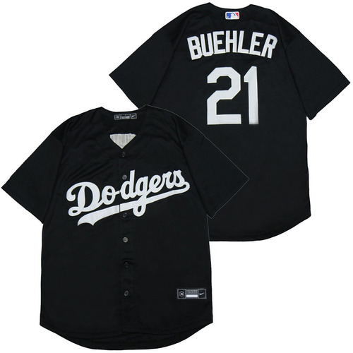 Imagen 1 de 2 de Camiseta Casaca Baseball Mlb Dodgers Buehler 21