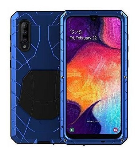 Carcasa Para Galaxy A50 Protector Anticaídas Color Azul