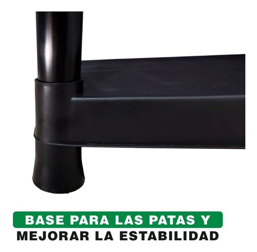 Imagen 7 de 9 de Estante Reforzado De Plástico Con 4 Repisas Armables