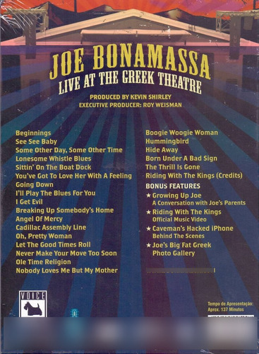 Joe Bonamassa - Live At The Greek Theatre Dvd