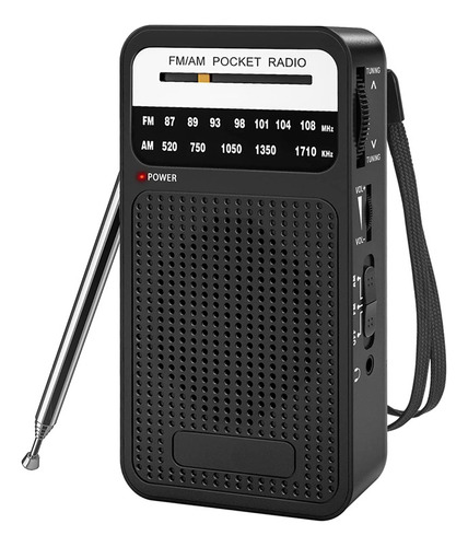 Radio De Bolsillo Am Fm, Radio De Transistores Con Altavoz,