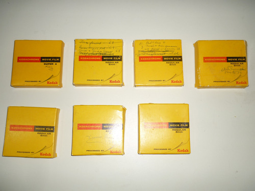 Cinta De Video Vintage Kodachrome 8mm. Pack De 7. Usadas