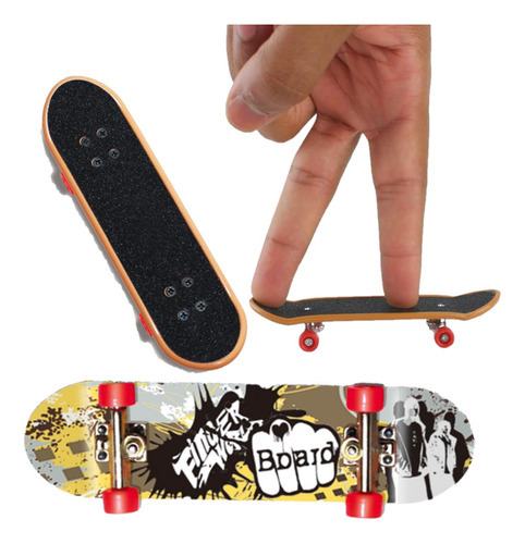 Kit 2 Skate De Dedo Ferramentas Rodas Truck Metal Skate Park