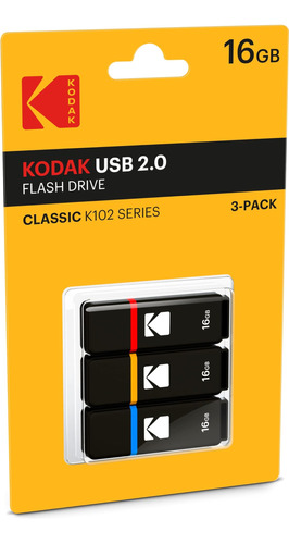 Unidad Flash Usb 2.0 Kodak Kgb, Negro