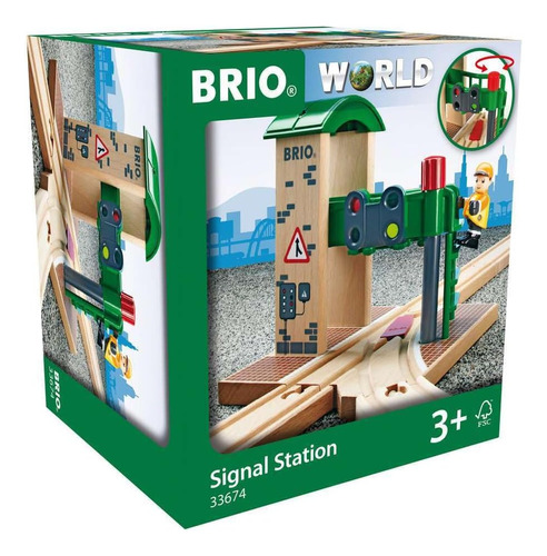 Brio World Station - Accesorio De Tren De Juguete De Madera 