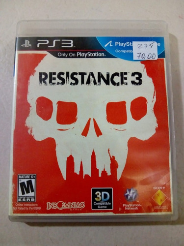 Resistance 3 Ps3 Mídia Física