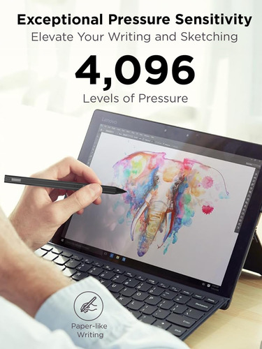 Lápiz De Carga Usb C Para Lenovo Precision Pen 2, Color Gris