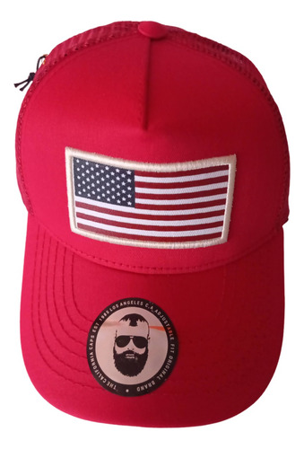 Gorra Militar Táctica Ajustable Con Malla Bandera Bordada