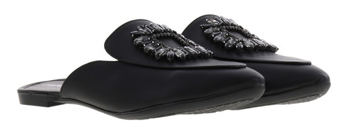 Imagen 3 de 4 de Flats De Moda Estilo Mules De Pedrería Mujer Dama