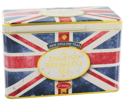 Té New English Teas - Diseño Vintage Union Jack, 40 Sobres.