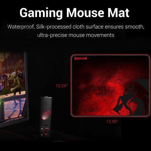 Imagen 6 de 9 de Combo Gamer 4en1 Redragon S101: Teclado, Mouse, Pad, Diadema