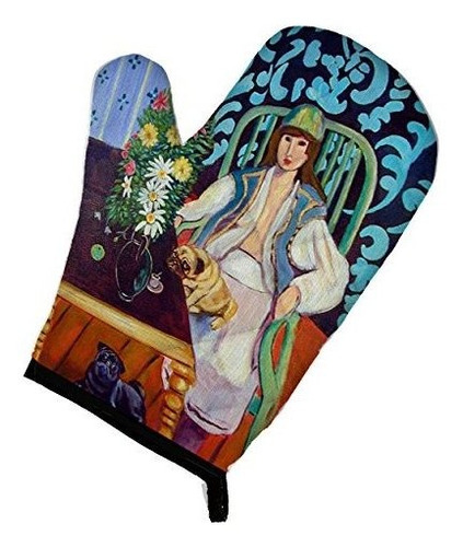 Caroline's Treasures 7265ovmt Lady With Her Pug Oven Mitt, G