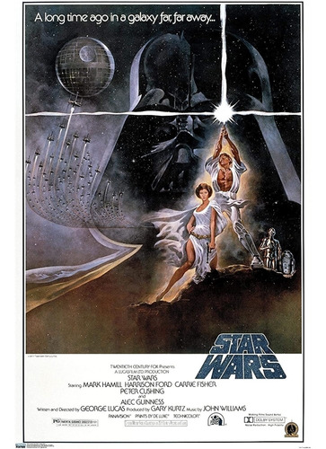 Póster De Pared Star Wars: A New Hope-original 24x36 Pulgada