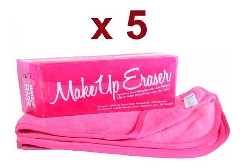 Set De 5 Make Up Eraser Toalla 100% Original Desmaquillante