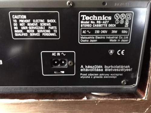 Technics Rs Az 7 Deck,y Fisher Amplificador Japan (Usado)