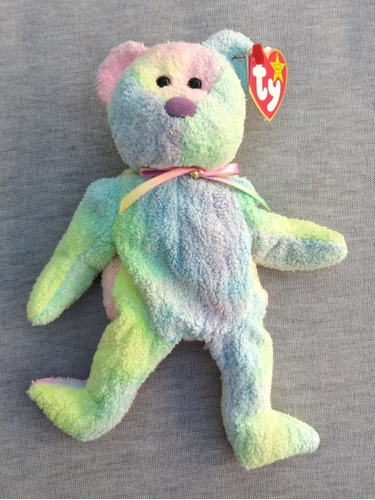 Peluche, Ty Beany Baby Original, Oso Groovy, 10 Enero 1999