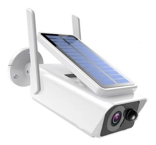 Câmera De Segurança Luz Solar Visão Noturna Wi-fi P/d'agua 