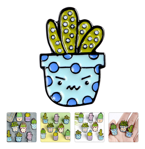 Broche De Solapa Para Hombre Con Forma De Cactus, Delicado,
