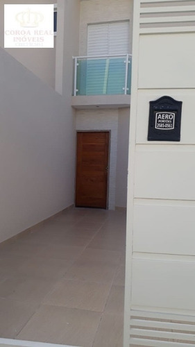 Imagem 5 de 22 de Sobrado Novo Com Sacada Com 02 Suítes ,02 Vagas Na Vl Nhocuné - Ca00162 - 33375691