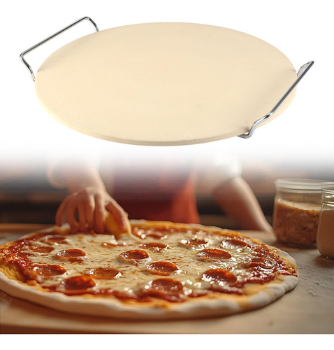 - Pizza Piedra Para Cordierite Stone Con Soporte De Soporte