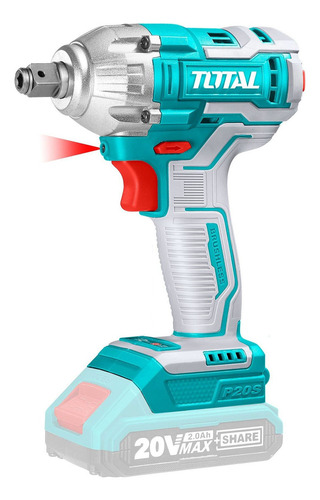 Llave Y Ator. Impacto 2 En 1 Total 20v, ½'' Y ¼'' A Batería Color Turquesa
