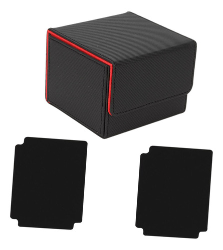 Caja De Baraja De Cartas, Estuche Para Cuadros Negro Rojo