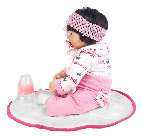Bebê Reborn Boneca Menina Em Vinil Articulada Realista 41 Cm