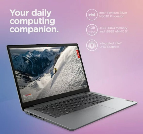 Lenovo Ideapad1i,14.0 Laptop,intel Pentiumn5030 4gbram,128gb