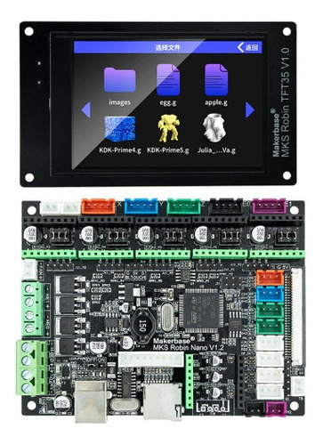 Mks Nano Robin + Lcd Touch Impresora 3d Smoothie 32bits