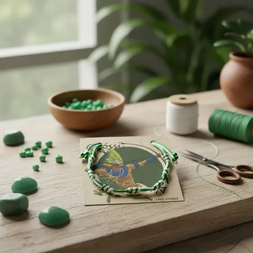 Pulseira 7 Sete Nós Proteção Orixás Bicolor Ajustável Oxossi
